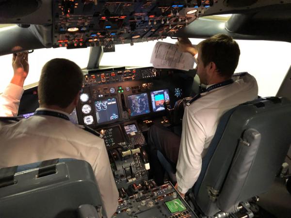 737 sim induction